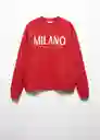 Buzo Sudadera Milano Rojo Talla 22 Niñas Mango