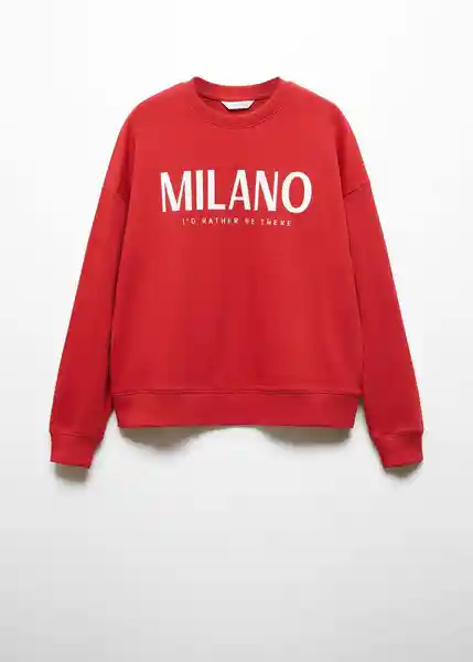 Buzo Sudadera Milano Rojo Talla 22 Niñas Mango