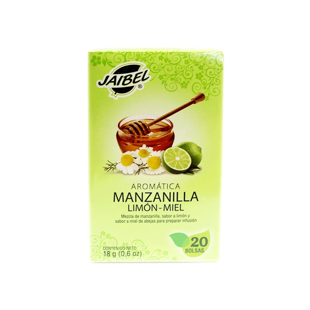 Jaibel Bebida Aromática Plus Manzanilla Miel Limón 18 g
