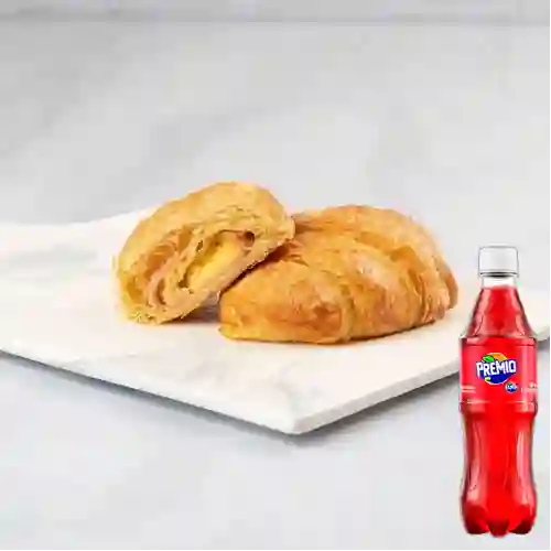 Combo Croissant de Jamón y Queso + Premio 400 ml
