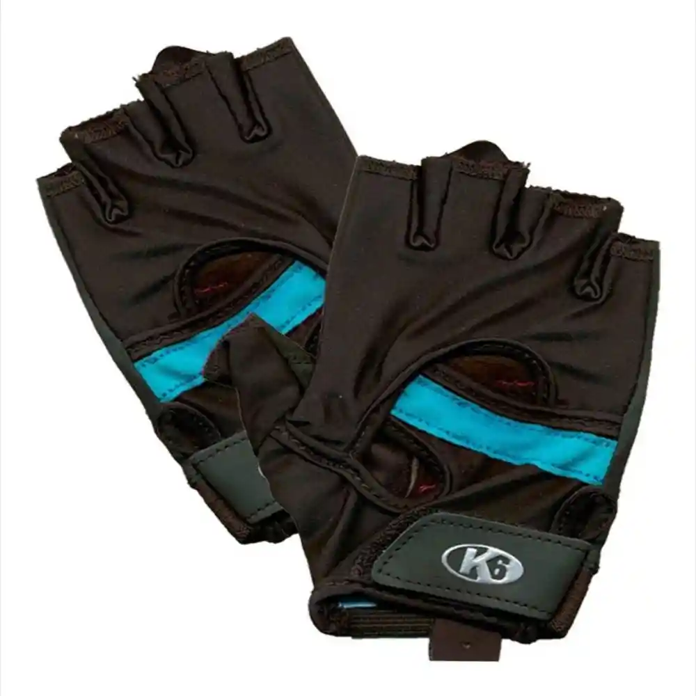 K6 Guantes Para Gimnasio de Cuero Fitness Athenas Talla S