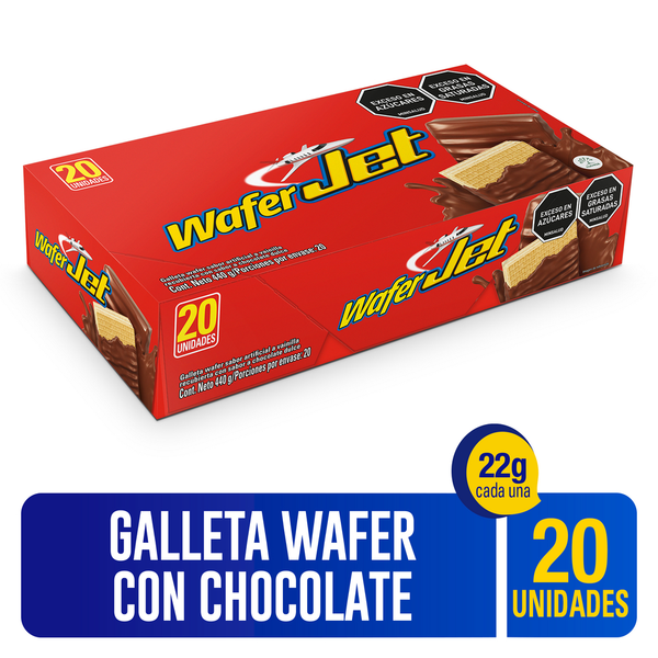 Jet Galletas Wafer Sabor a Chocolate 440 g
