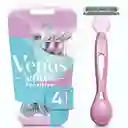 GILLETTE Venus Suave Sensitive Cuchilla de Afeitar Mujer Depilación Coporal para Piel Sensible Máquina de Afeitar 4 Uds