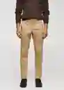 Pantalón Dublino Camel Talla 38 Hombre Mango