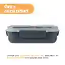 Contenedor Para Alimentos de Serie Negro y Gris Miniso