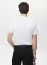 Camiseta Cherlo Blanco Talla L Hombre Mango