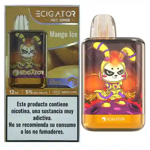 Ecigator Vapeador Mango Ice 6000 Puffs 5%