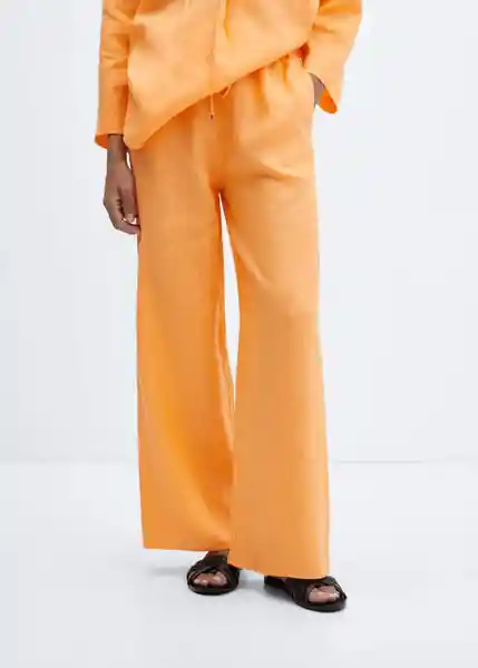 Pantalón Ordago-A Mandarina Talla XL Mujer Mango