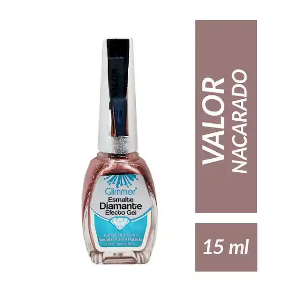 Glimmer Esmalte Diamante Efecto Gel Tono Valor 15 mL