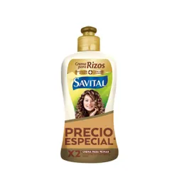Savital Crema Para Peinar Rizos Con Aceite de Argán