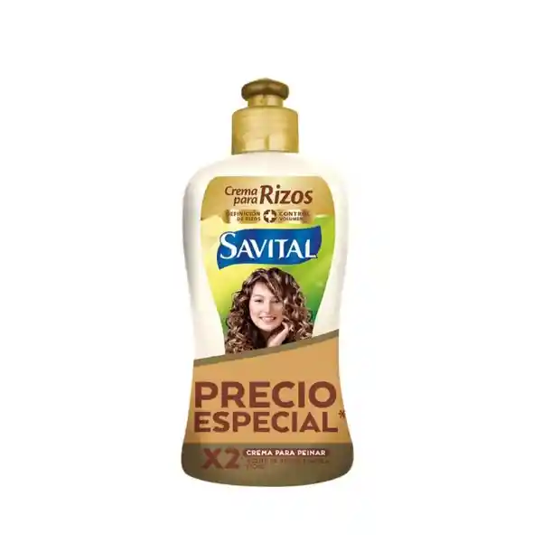 Savital Crema Para Peinar Rizos Con Aceite de Argán