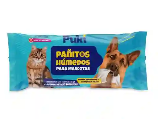 Pukí Pañito Húmedo Para Mascotas