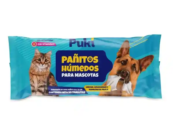 Pukí Pañito Húmedo Para Mascotas
