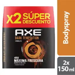 Axe Desodorante Antitranspirante Dark Temptation Aroma Chocolate