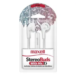 Maxell Audífonos Alámbricos EB-95 In-Ear Blancos