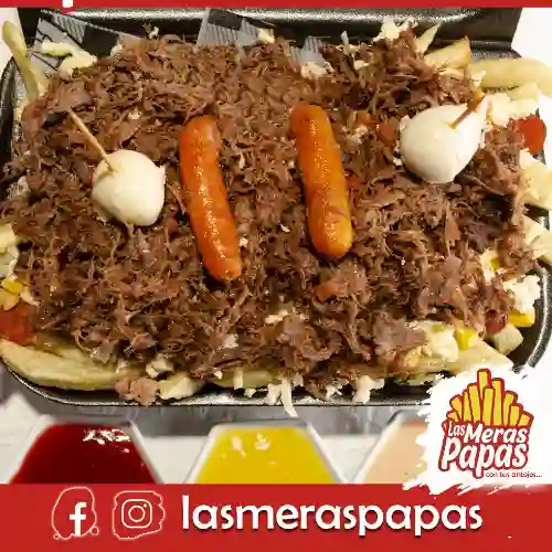 Salchipapas Papas Carne