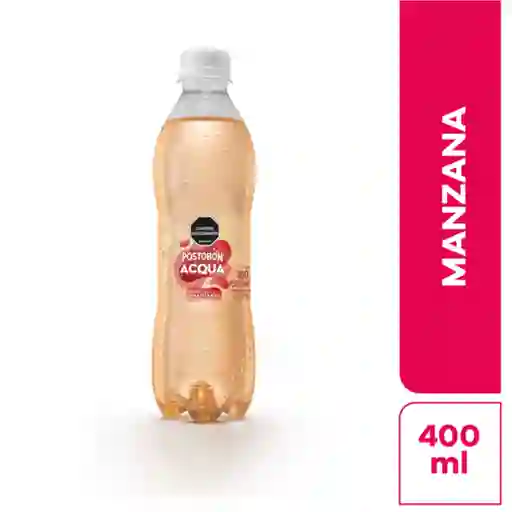 Postobón Acqua Gaseosa Manzana 400 mL