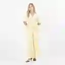 Blusa Cuello V Manga 3/4 Blanco Talla M 696128