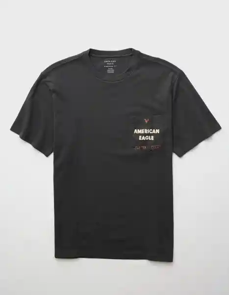 Camiseta Hombre Negro Talla: MEDIUM 4426167 American Eagle