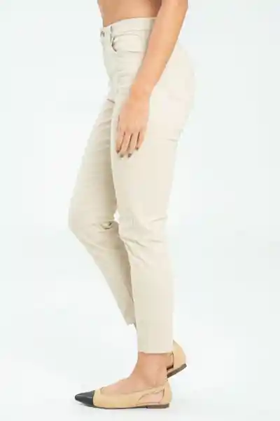 Pantalón Siena Skinny Color Beige Medio Talla 8 Ragged