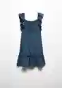 Vestido Emma Navy Talla 12 Niñas Mango