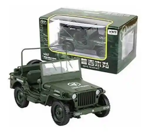 Jeep Juguete Coleccionable Militar Tapabaja