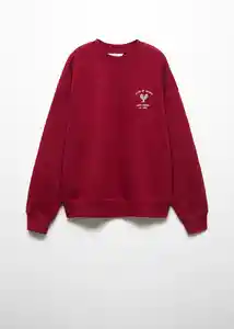 Buzo Sudadera Raquetas Rojo Talla 18 Teen Niñas Mango