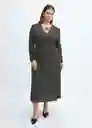 Vestido Pomelo Negro Talla XS Mujer Mango