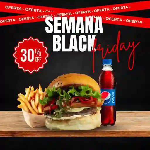 Promo combo burguer gaucha black