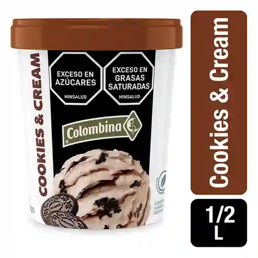 Colombina Helado Cremoso Sabor a Cookies y Cream