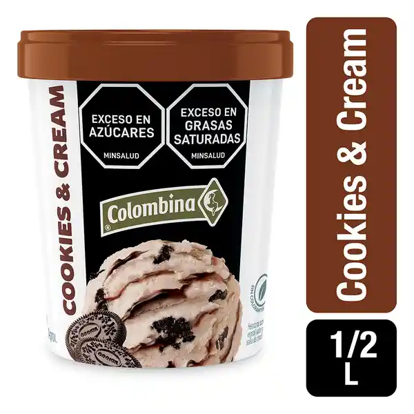 Colombina Helado Cremoso Sabor a Cookies y Cream