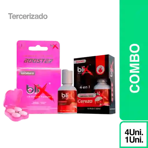 Combo Blix Potenciador Mujer + Lubricante Cereza