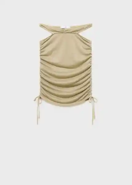 Falda Tango Oro Talla S Mujer Mango