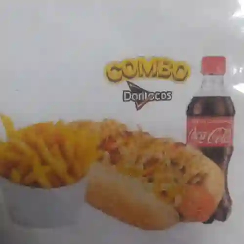 Perro Americano + Papas + Gaseosa