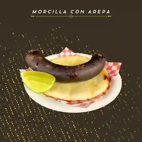 Arepa con Morcilla
