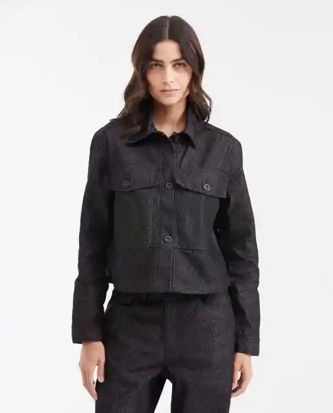 Chaqueta Straight Fit Negro Noche Ultraoscuro Talla S Chevignon