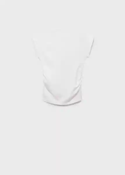Top Juli Blanco Talla M Mujer Mango