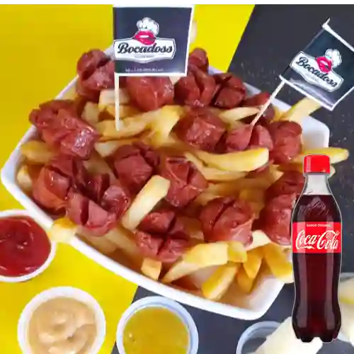 Combo Salchipapa Junior +Cocacola Orig 400ml