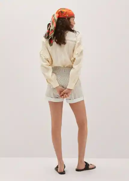 Short Mom80 Arena Talla 46 Mujer Mango