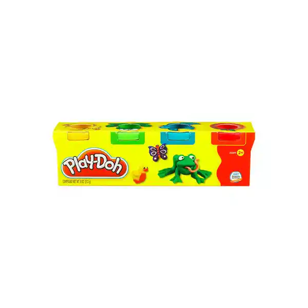  Plastilina  Play Doh  4 Colores Para Ninos Didactico 56G 