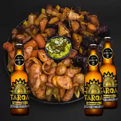 Combo Paparrillada Futbolera para Tres.