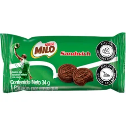 Milo Galleta Sándwich de Chocolate