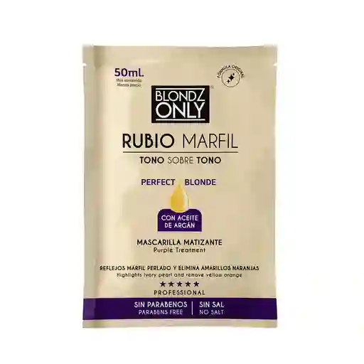 Blondz Only Mascarilla matizante Rubio Marfil 50  ML