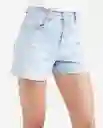 Short Claro Femenino Azul Cristalino Claro Talla 12 Chevignon