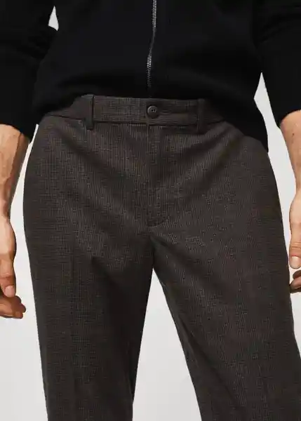 Pantalón Brest Coffee Talla 38 Hombre Mango