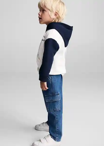 Jean Cargo7 Tejano Medio Talla 97 Niños Mango