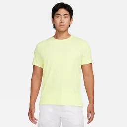 Nike Camiseta Uv Miler Manga Corta Para Hombre Verde Talla L