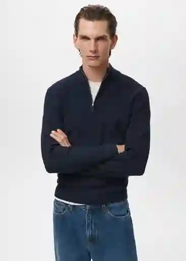Jersey Antiguap Navy Talla L Hombre Mango