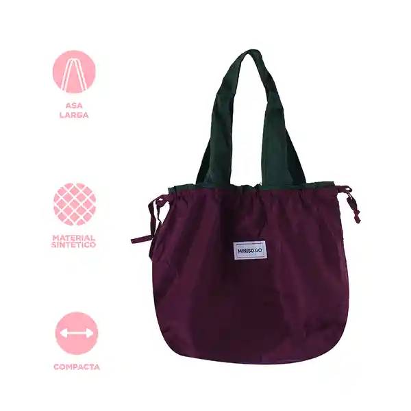 Bolso de Compras Plegable Serie Púrpura Miniso