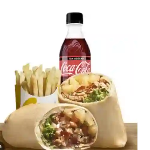 Wrap de Pollo y Cocacola Zero